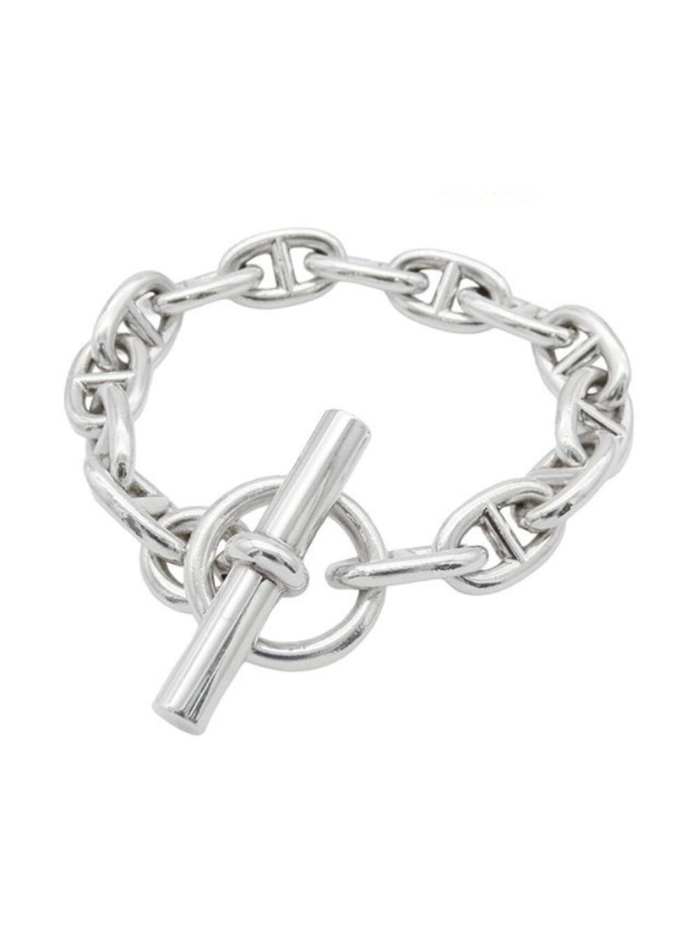Hermes Chaine D'Ancre MM Silver Bracelet